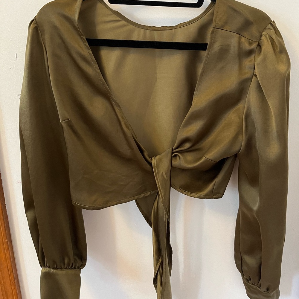 Whimsy + Row Lauren Top in Hunter Green